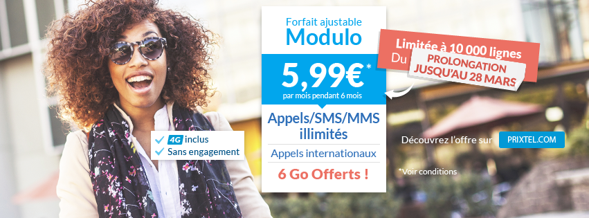La promo de printemps joue les prolongations chez Prixtel ! La promo de printemps joue les prolongations chez Prixtel !