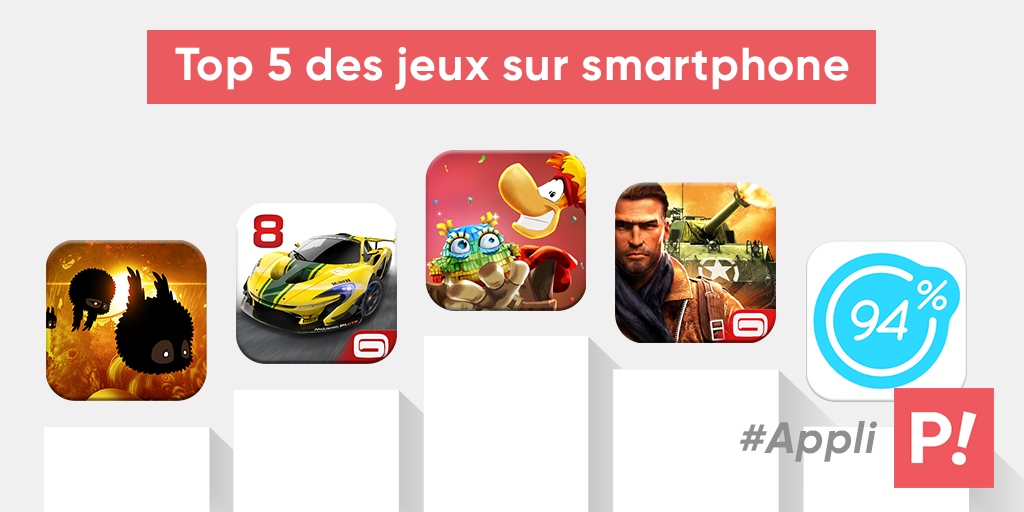 Les 5 meilleurs jeux gratuits sur smartphone Les 5 meilleurs jeux gratuits sur smartphone