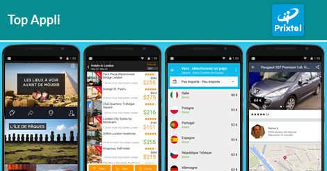 Applications mobiles – Organisez vos vacances sur votre smartphone !