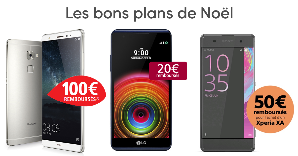 Bons plans de Noël – Jusqu’à 100€ remboursés sur ces smartphones !