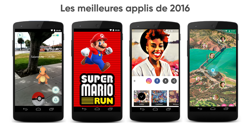 Les applications mobiles qui ont fait le buzz en 2016 !