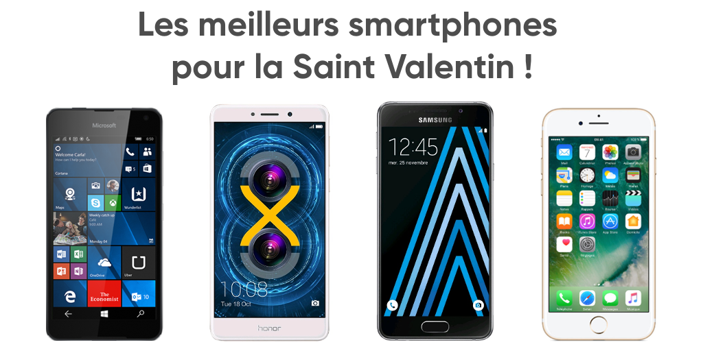 Offrez un smartphone à votre chéri(e) pour la Saint Valentin !