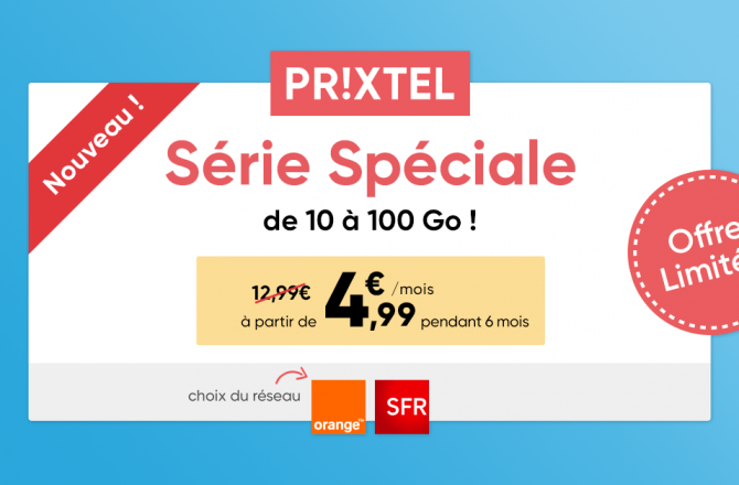 Nouvelle promo sur le forfait mobile Série Spéciale !