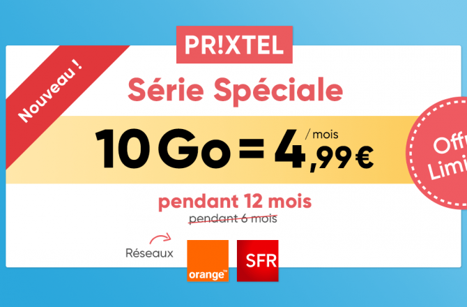 Forfait illimité pas cher Série Spéciale : à partir de 4€99