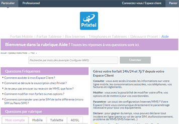 Assistance Prixtel