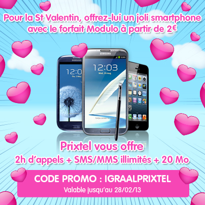 Saint Valentin - Forfait ajustable Modulo