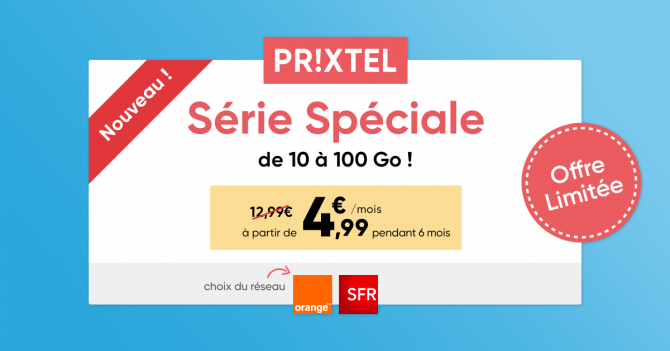 Nouvelle promo sur le forfait mobile Série Spéciale !